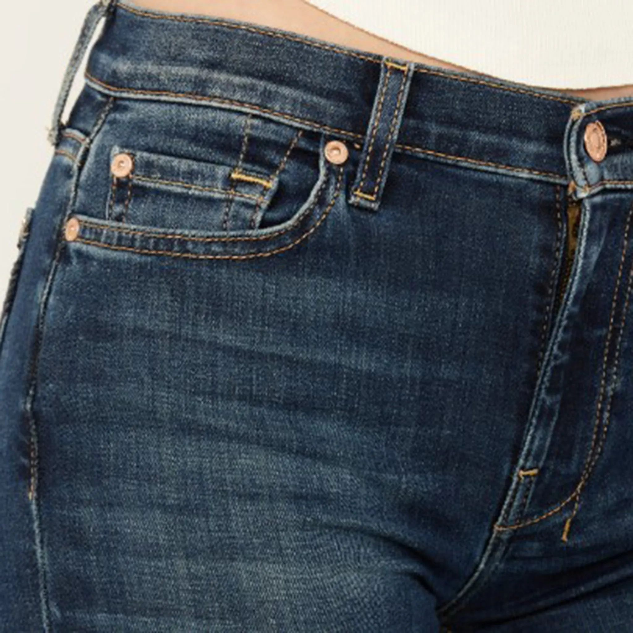 7 For All Mankind Pantalon pour Femme en Jean Noir