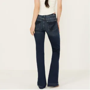 7 For All Mankind Pantalon pour Femme en Jean Noir