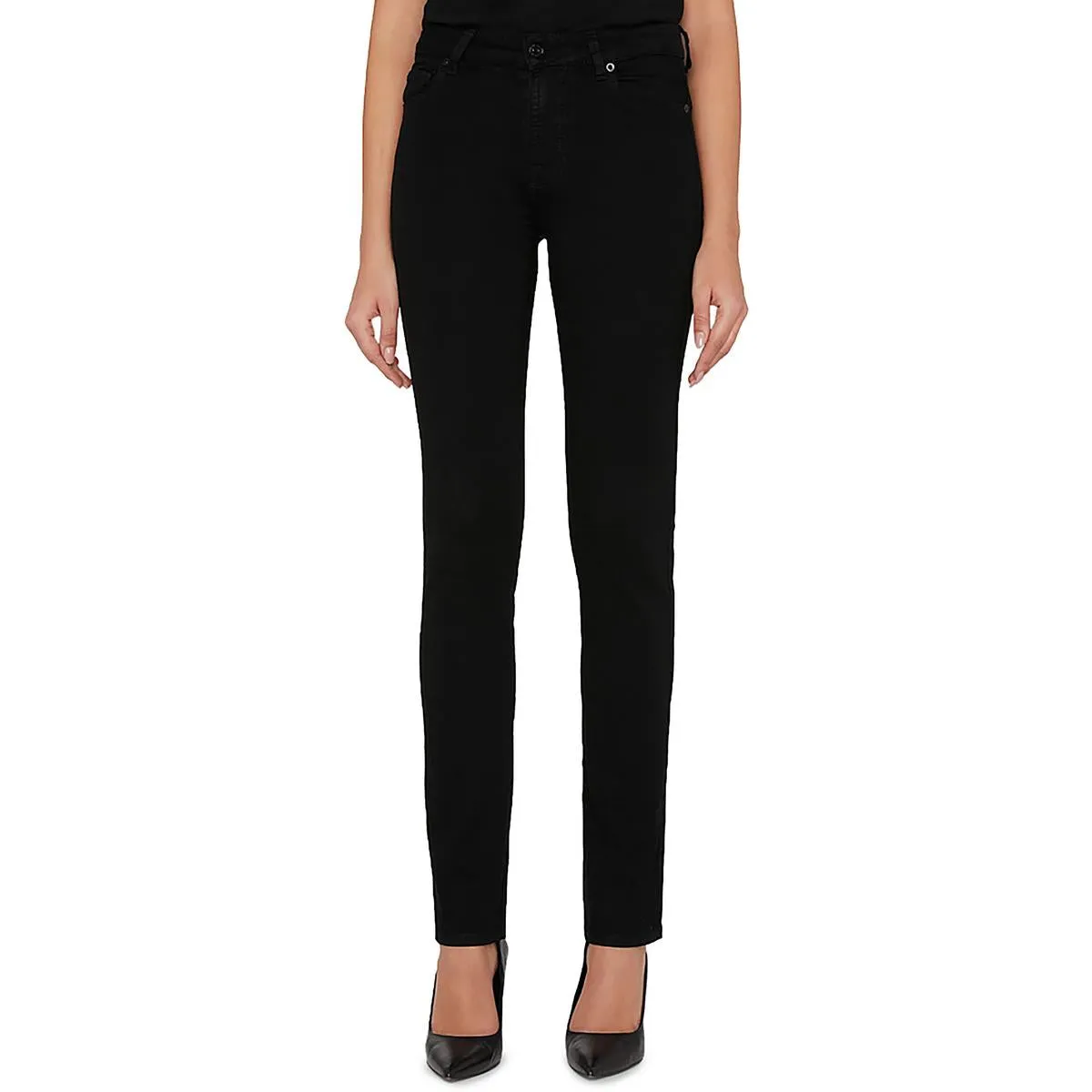 7 For All Mankind Jeans Femme Taille Moyenne Jambe Droite