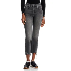 7 For All Mankind Jeans Femme Taille Haute Ourlet Brut Effilochés