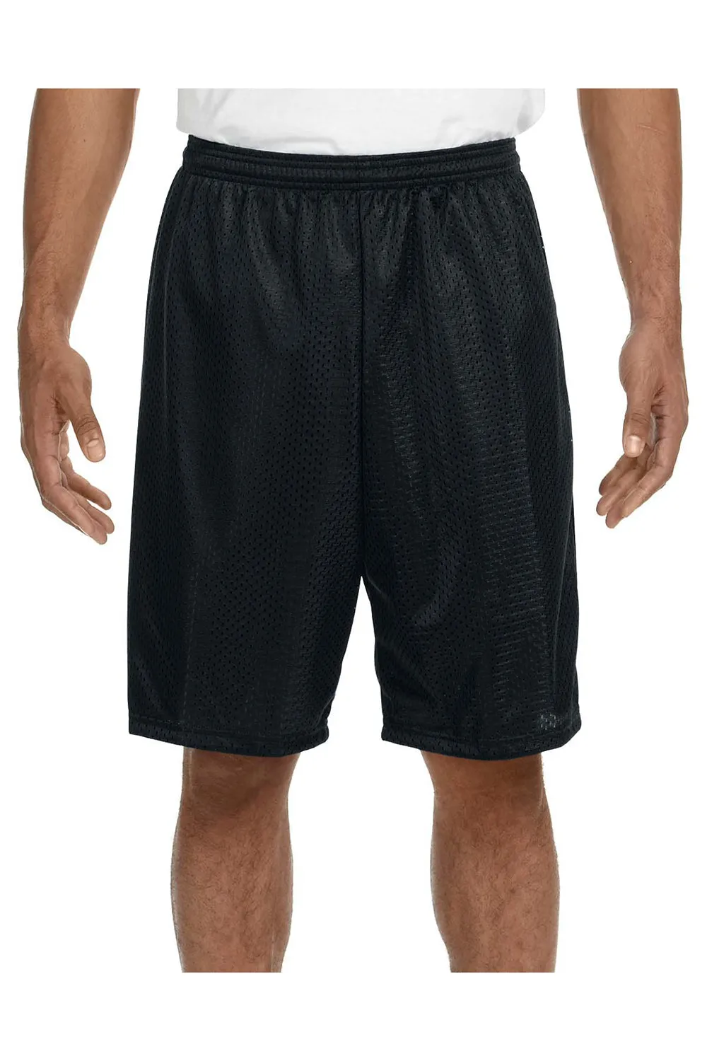 Shorty en maille tricotée respirante pour homme A4 - Noir