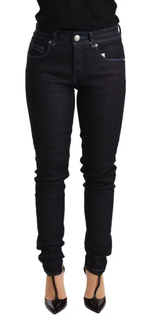 Acht  Pantalon Femme Coton Taille Basse Coupe Slim  Jeans Femme