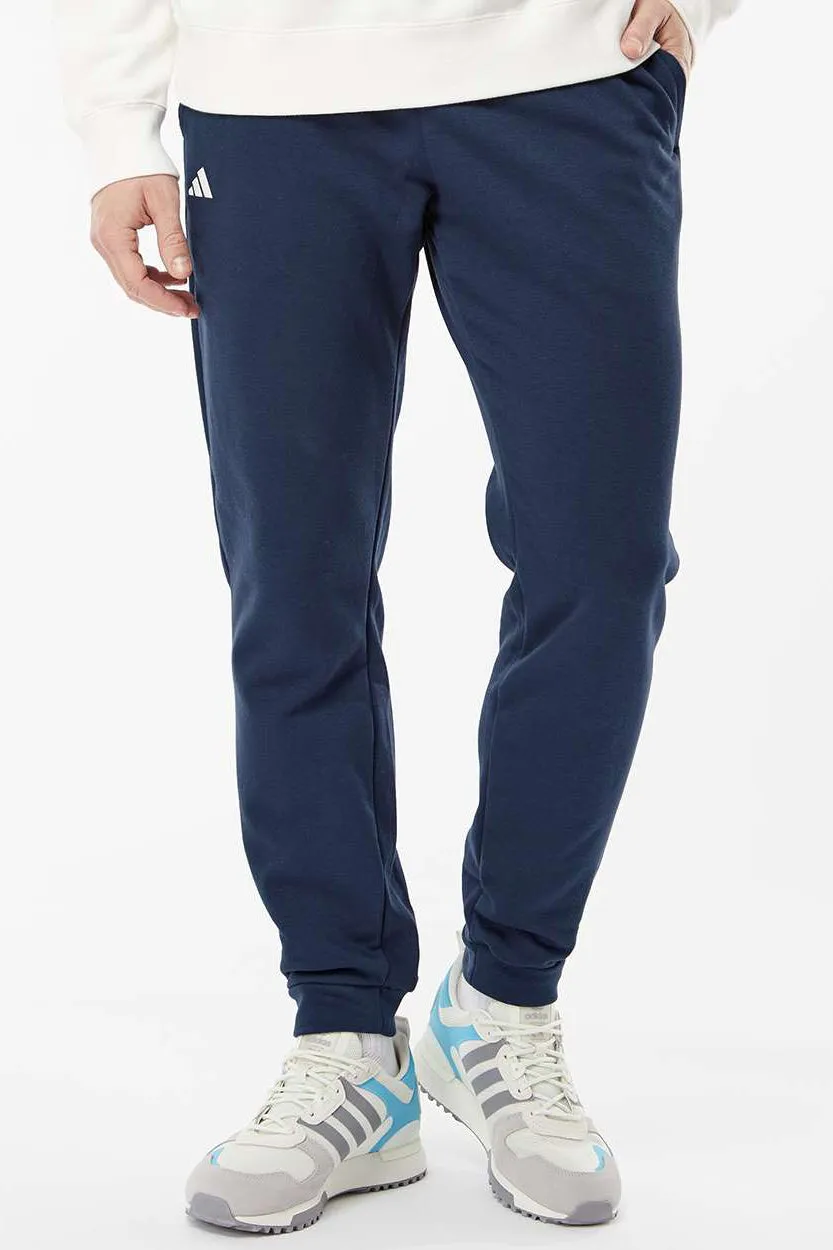 Pantalon de jogging en molleton Adidas Homme avec poches - Bleu marine universitaire