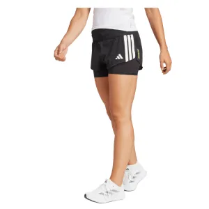 Adidas Femme Adizero 2 en 1 Short Noir SS25