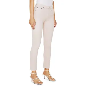 Adriano Goldschmied Jeans Femme en Coton Uni à Coupe Droite