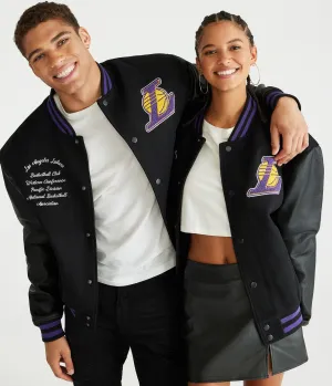 Veste bomber Aeropostale pour hommes Los Angeles Lakers - Taille S - Coton - Mode et vêtements pour adolescents Noir Aeropostale