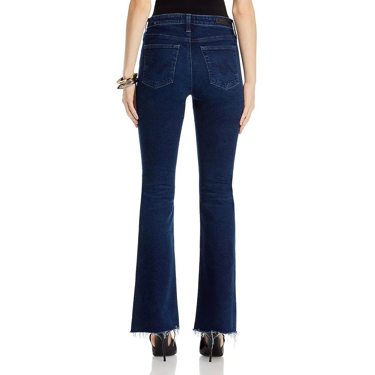 AG Jeans Femme Farrah Denim Pantalon Bootcut à Taille Haute