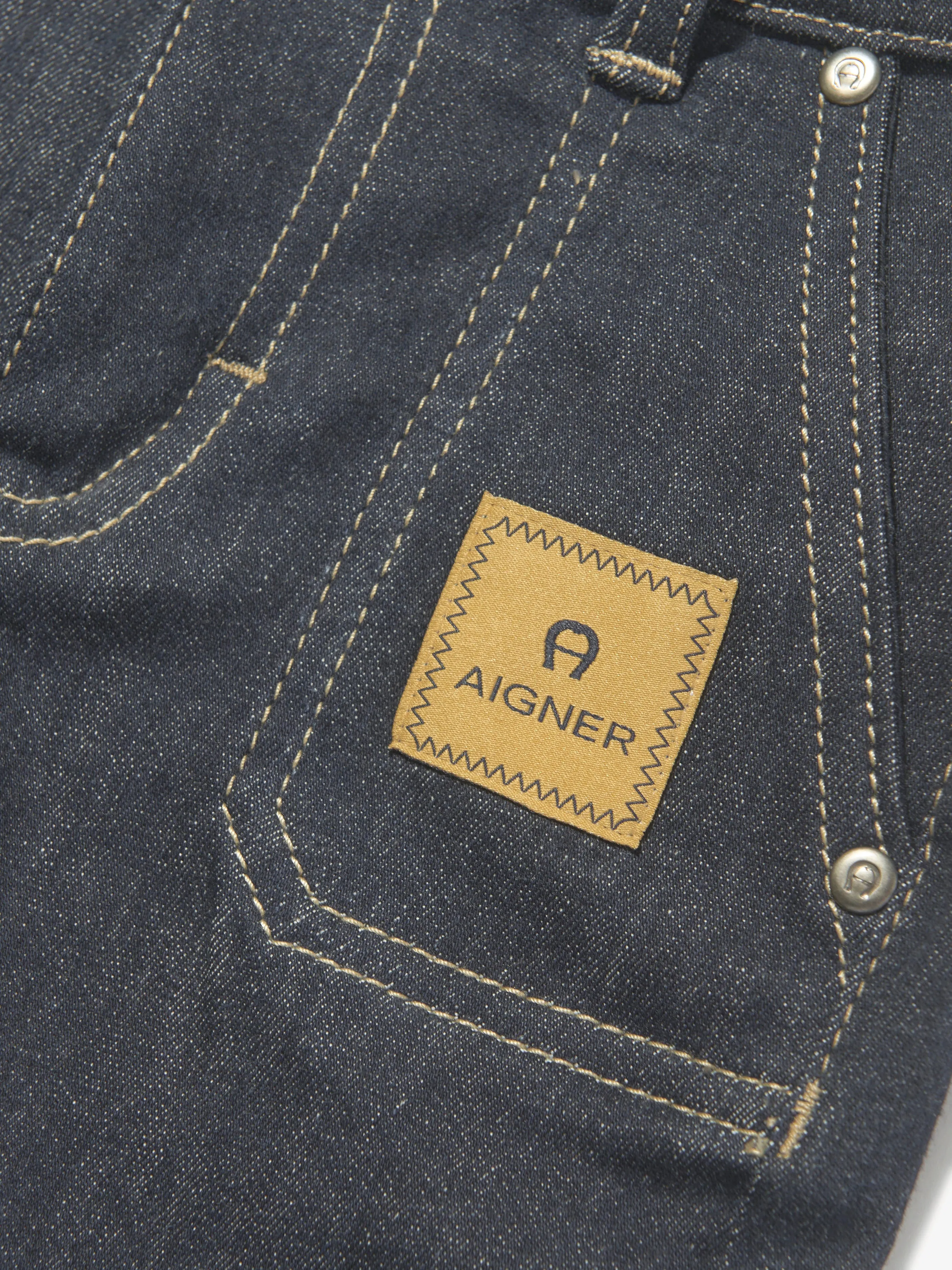 Aigner Shorts en Denim Élastique pour Garçons en Bleu