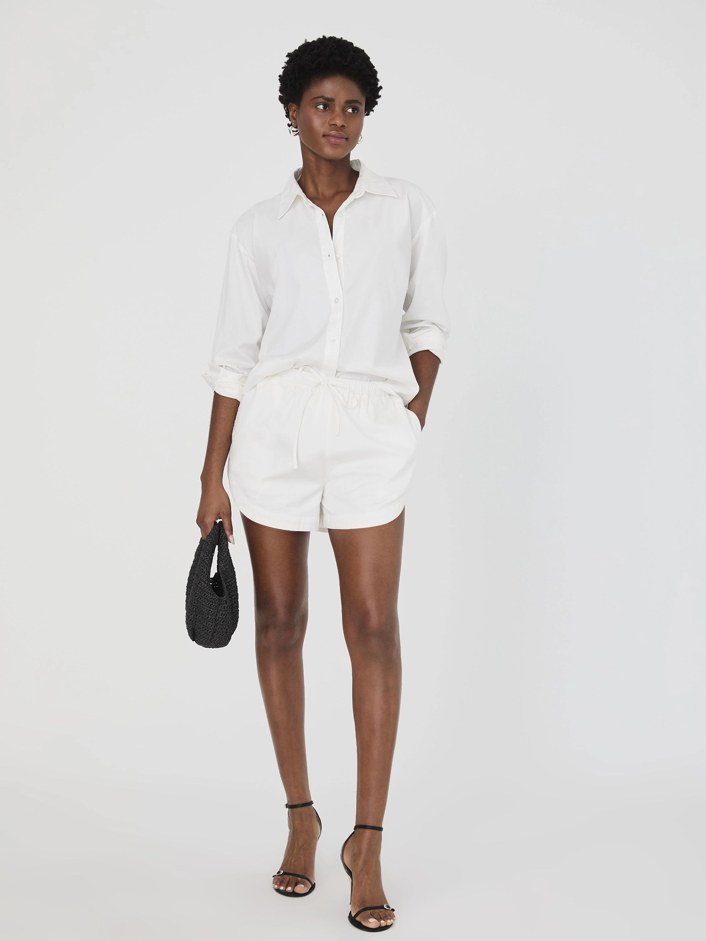 Alexis Cotton Drawstring Shorts