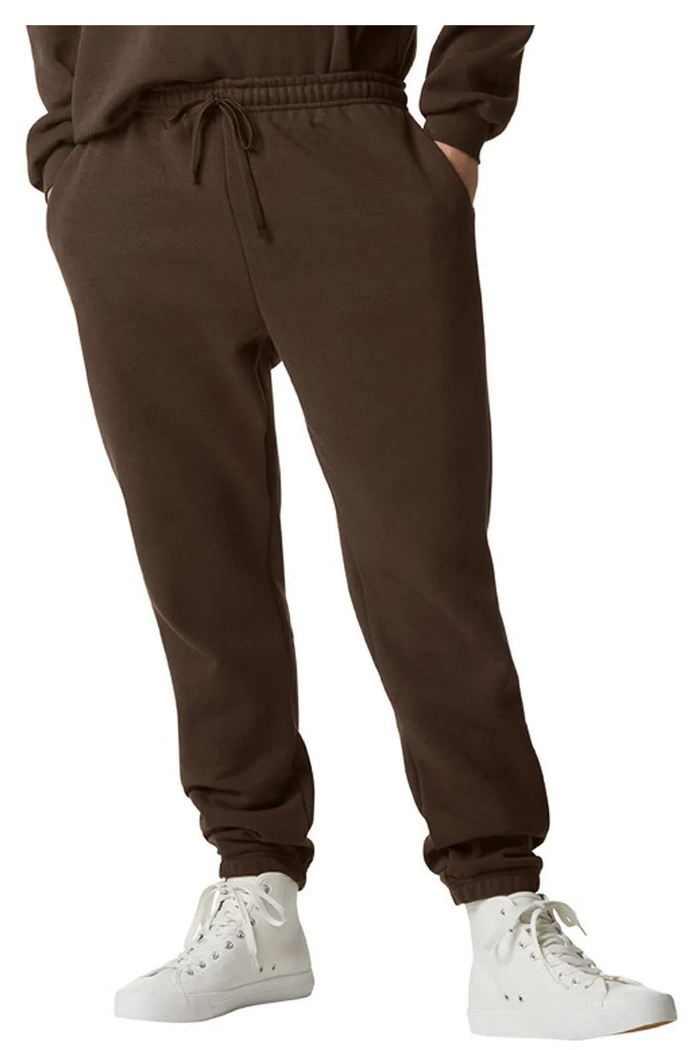 Pantalon de survêtement ReFlex en polaire pour homme American Apparel avec poches - Marron