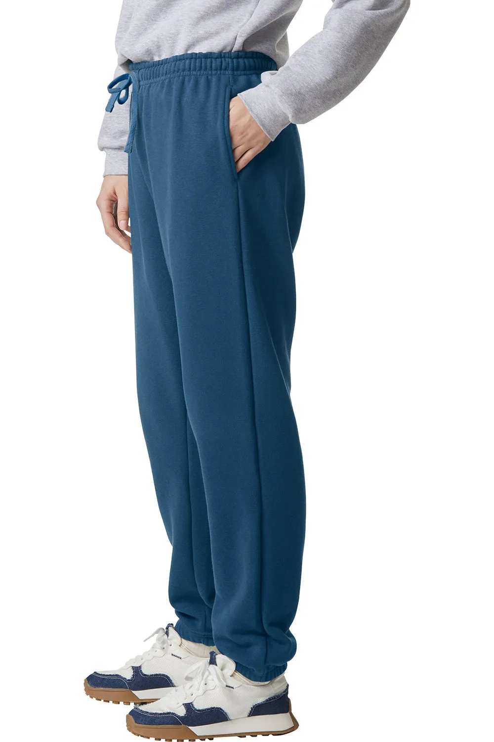 Pantalon de survêtement ReFlex en polaire pour homme American Apparel avec poches - Bleu marine