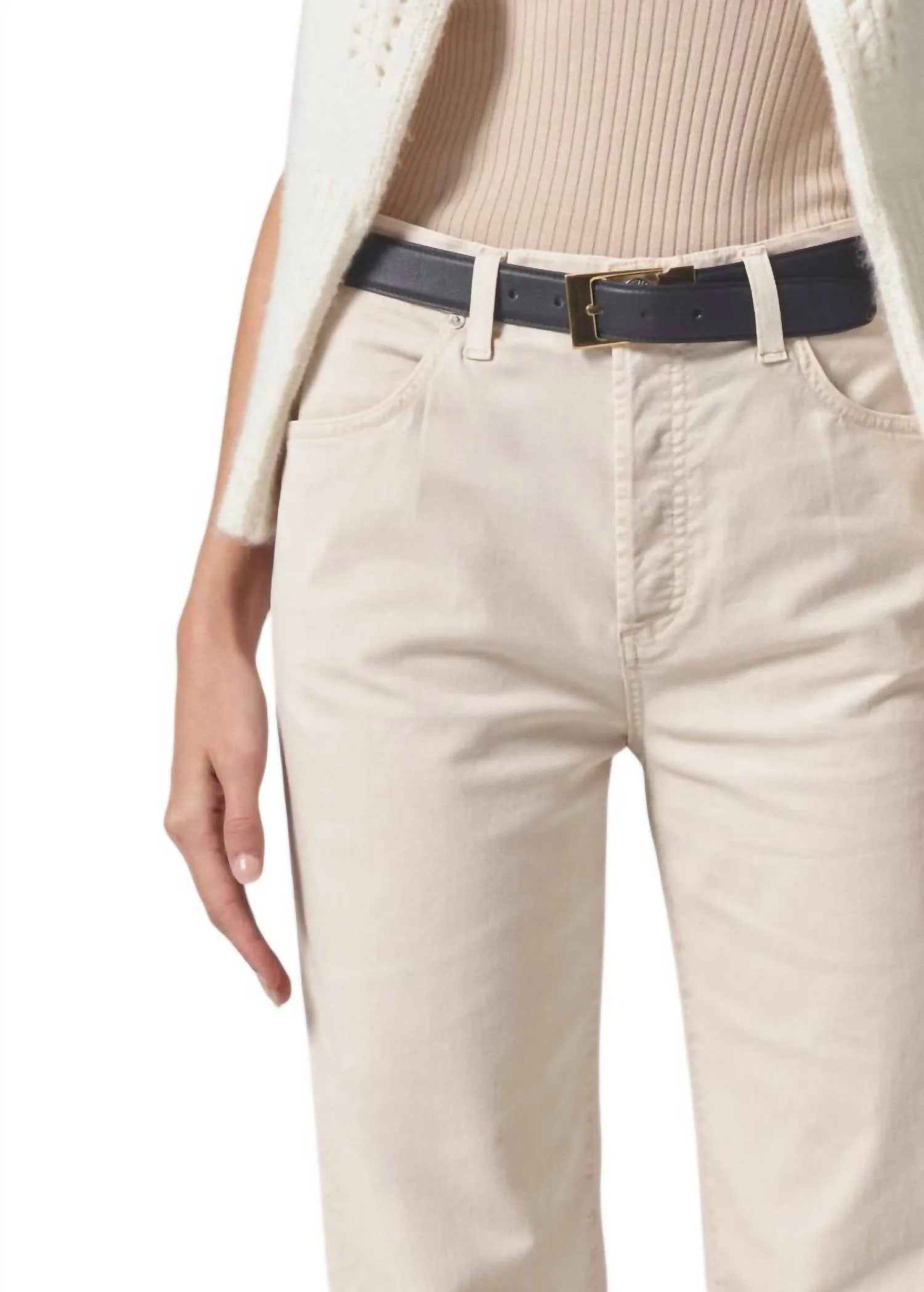 Jeans Annina à taille haute et jambe large
