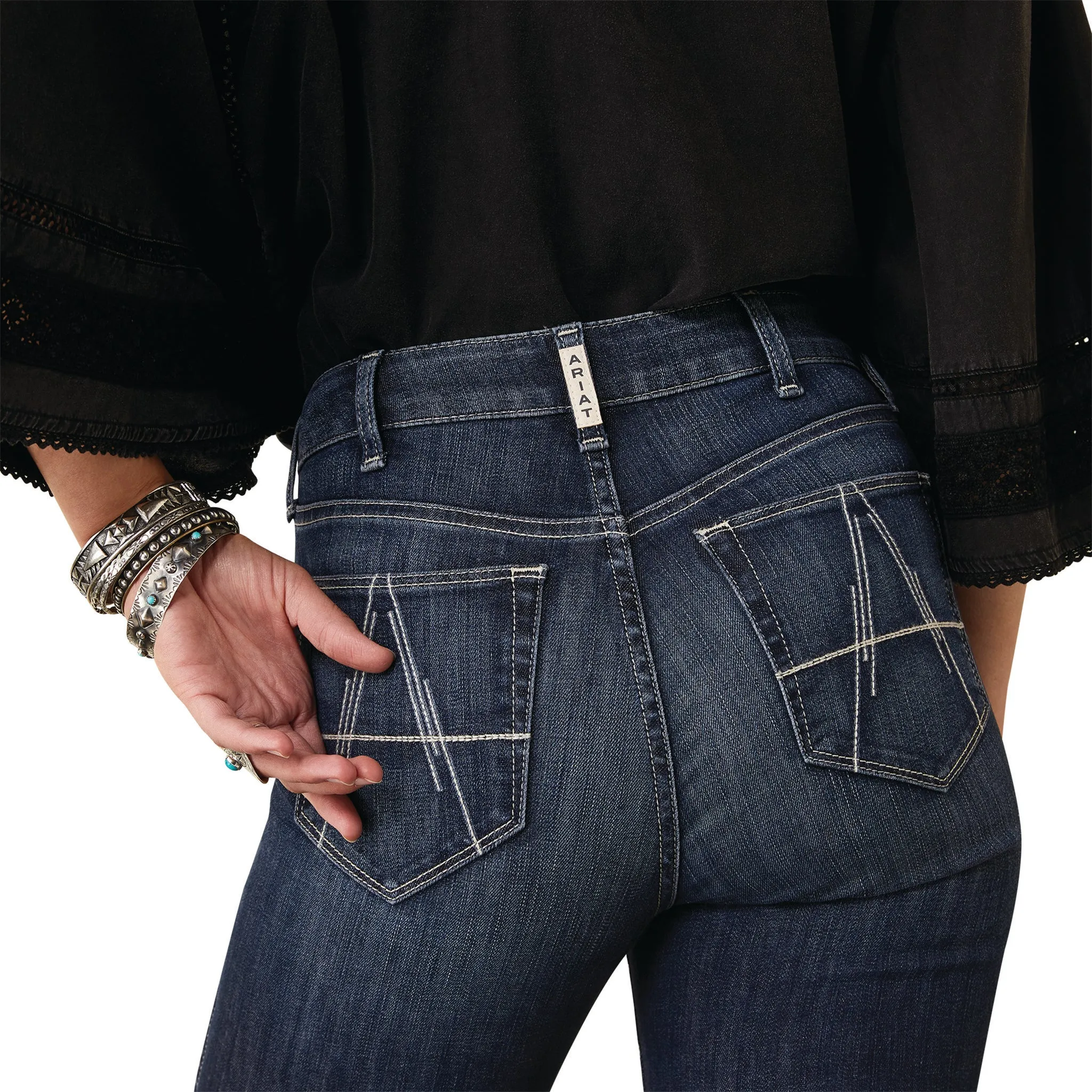 Ariat Women's R.E.A.L. Raegan Jeans Flare Midnight