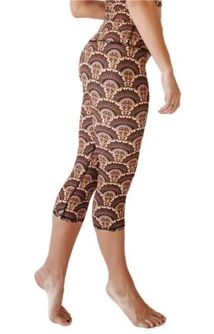 Leggings de yoga imprimés Art Deco par Yoga Democracy