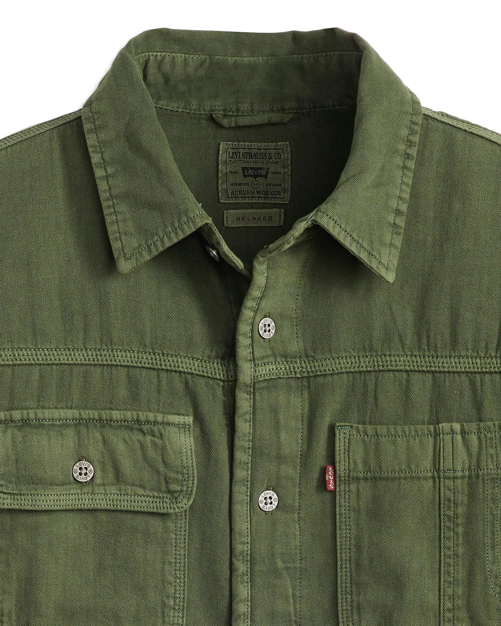Chemise de travail Auburn en teinture vêtement vert Erick Kombu