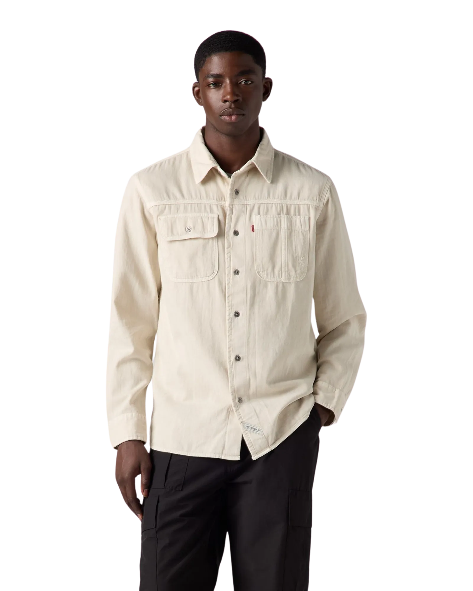 Chemise de travail Auburn en teinture vêtement Harp Silver Birch