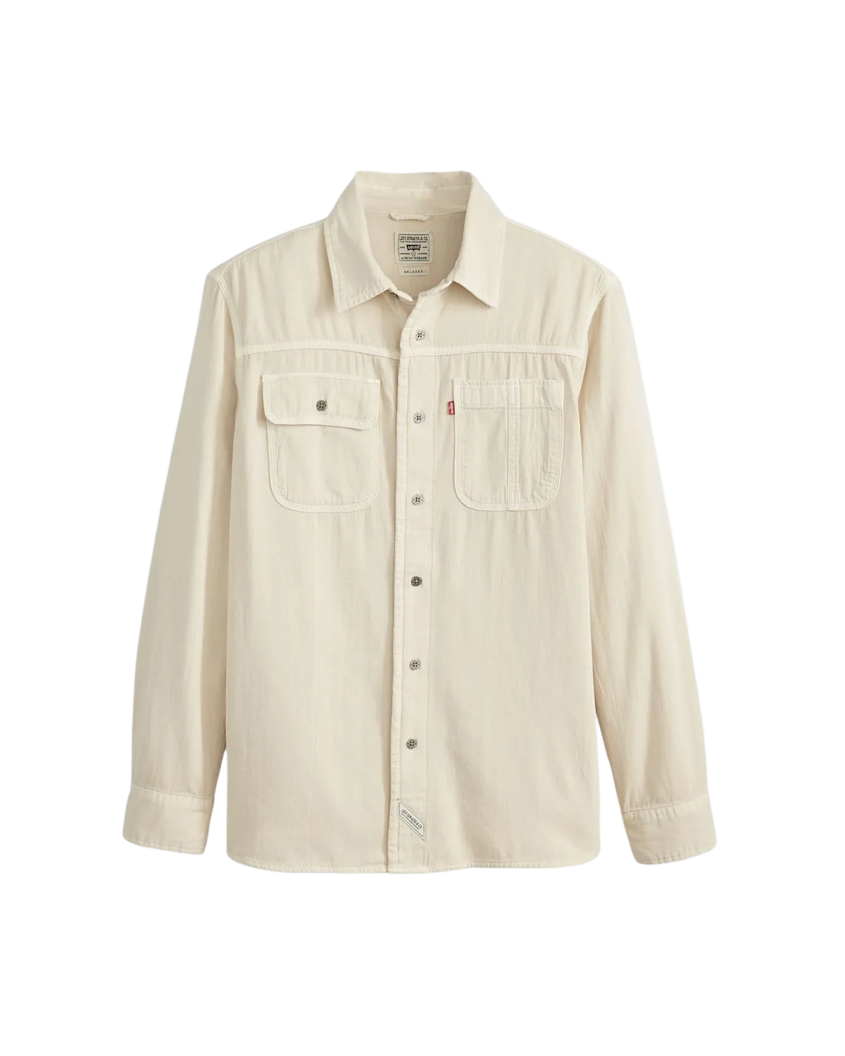 Chemise de travail Auburn en teinture vêtement Harp Silver Birch