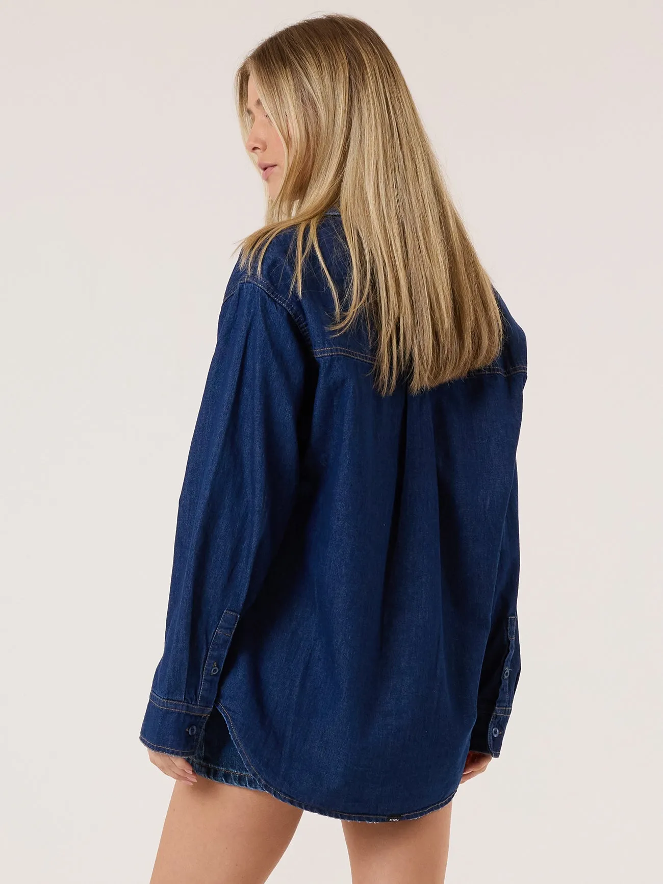 Chemise en Denim Austin - Rinçage Double Indigo