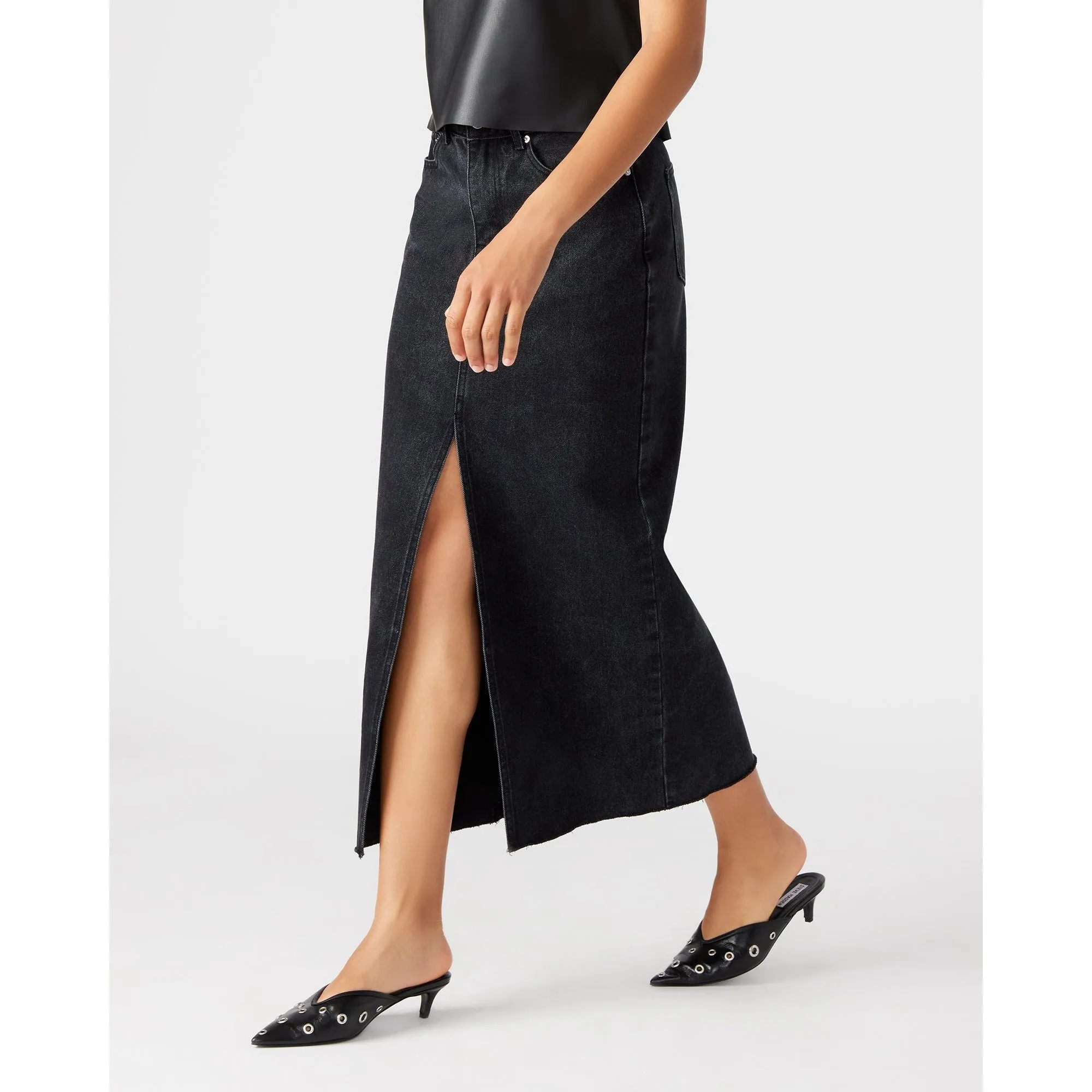 Jupe en denim Avani Noir