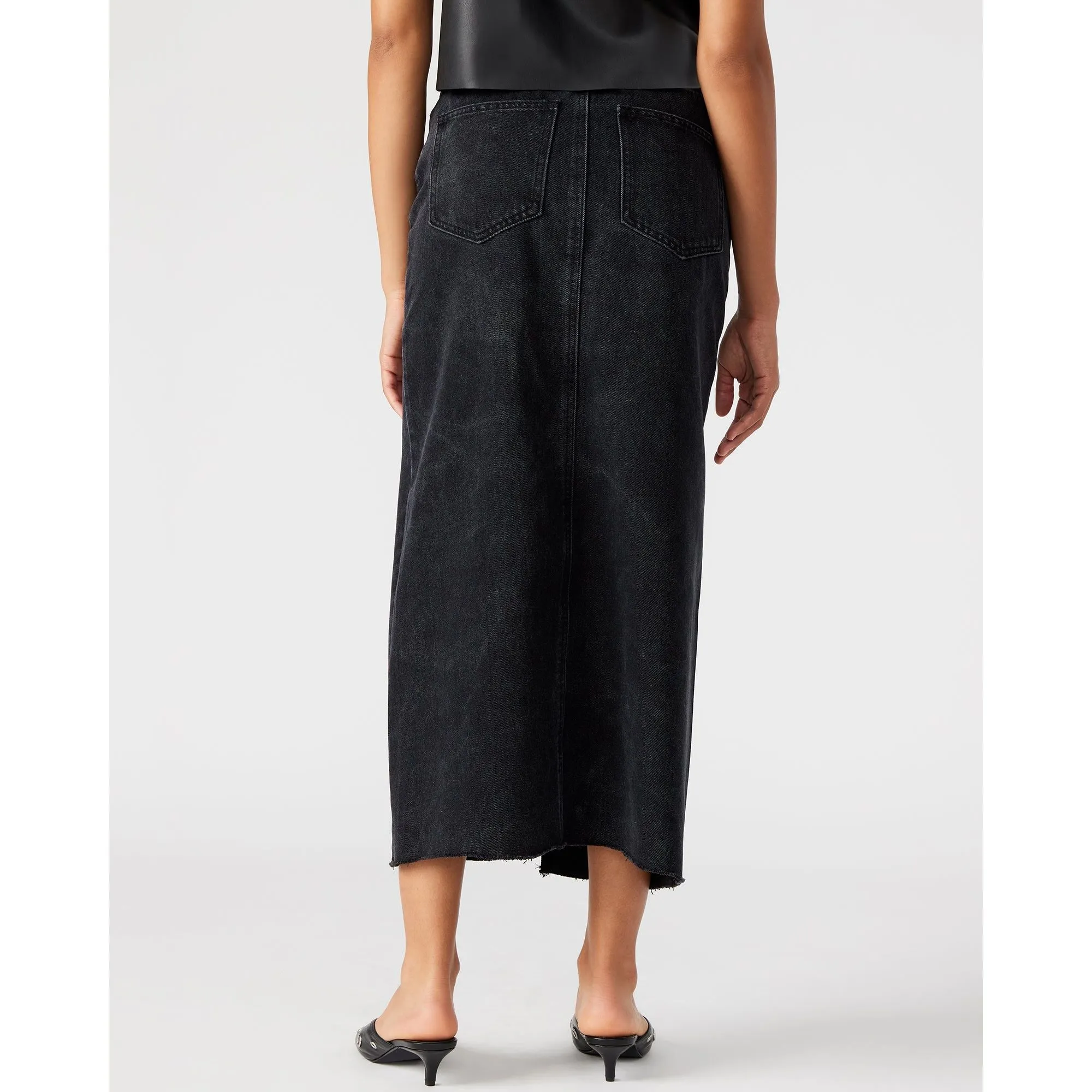 Jupe en denim Avani Noir