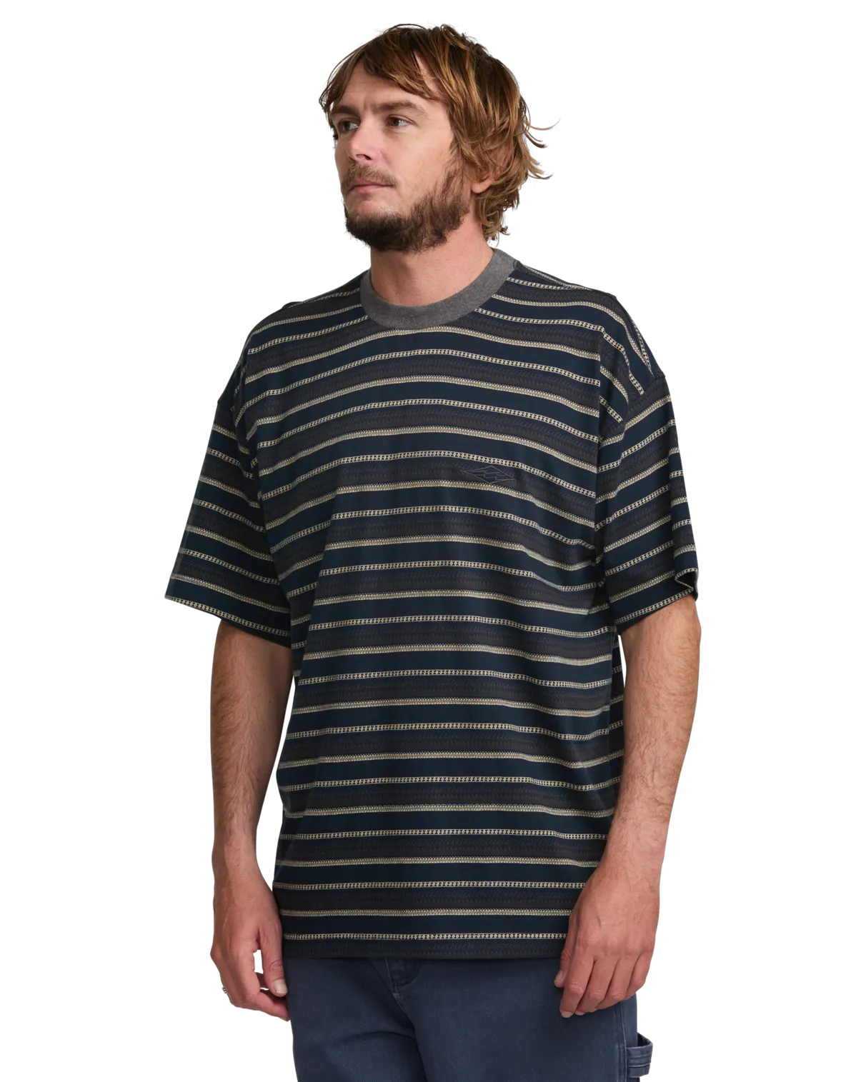 T-shirt Bad Dog en bleu marine