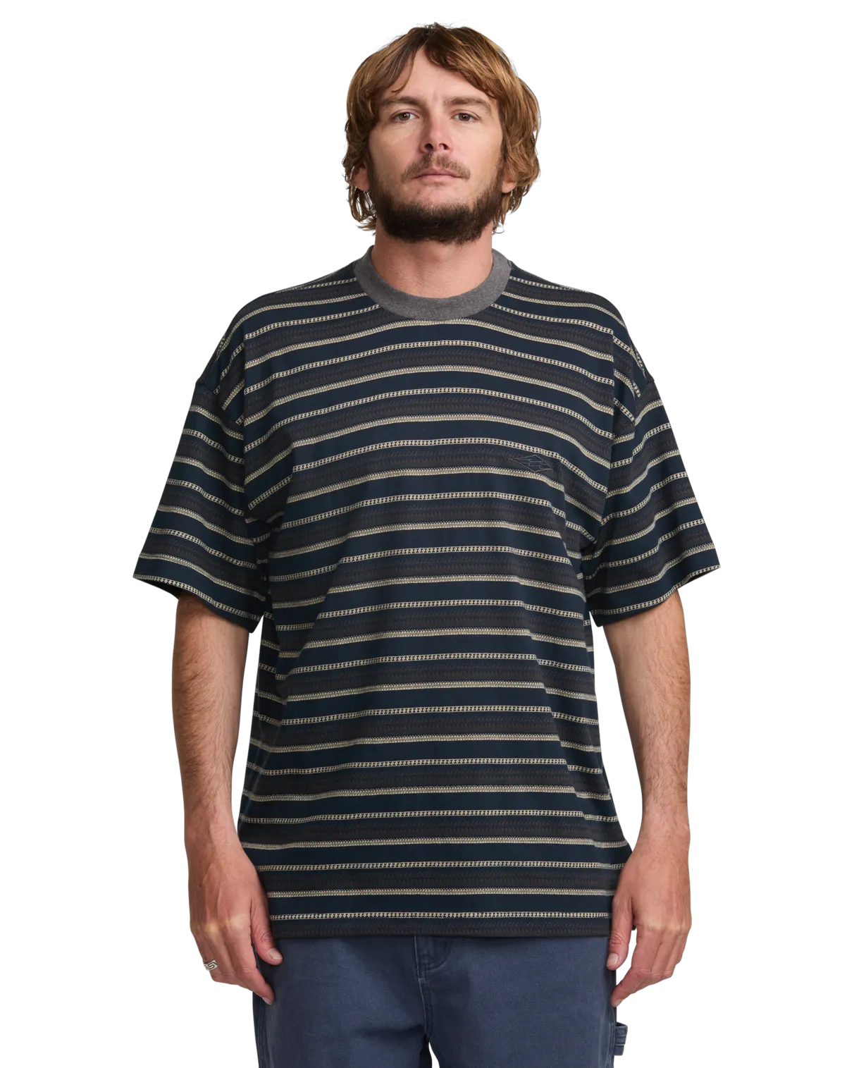 T-shirt Bad Dog en bleu marine