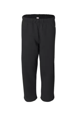 Pantalon de survêtement pour hommes Badger à bas ouvert avec poches - Noir