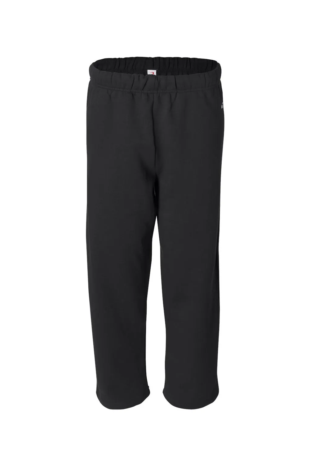 Pantalon de survêtement pour hommes Badger à bas ouvert avec poches - Noir