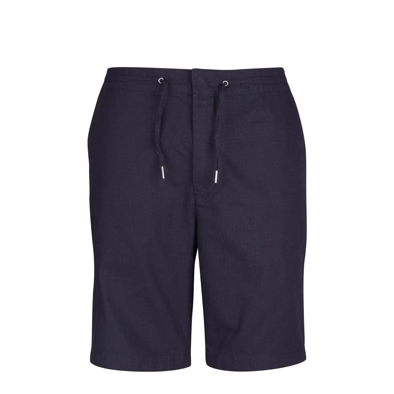 Barbour Shorts en Ripstop à Ourlet Roulé Marine
