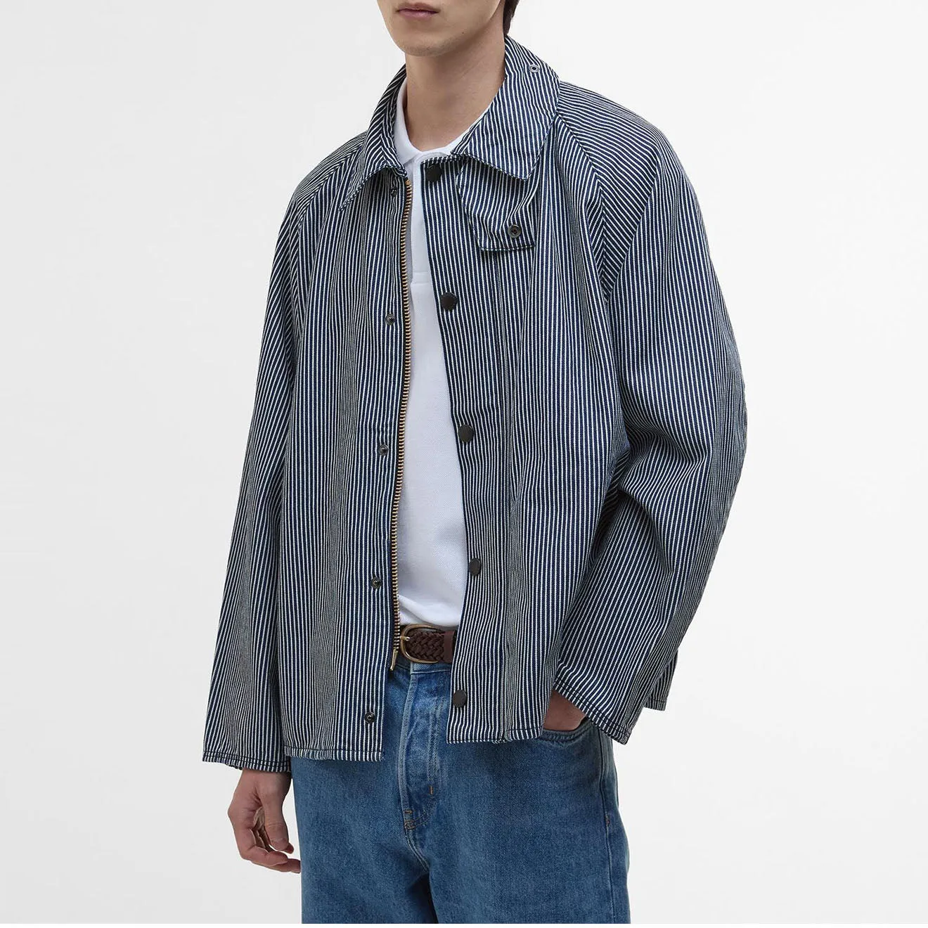 Veste décontractée à rayures Barbour Transport - Rayures indigo