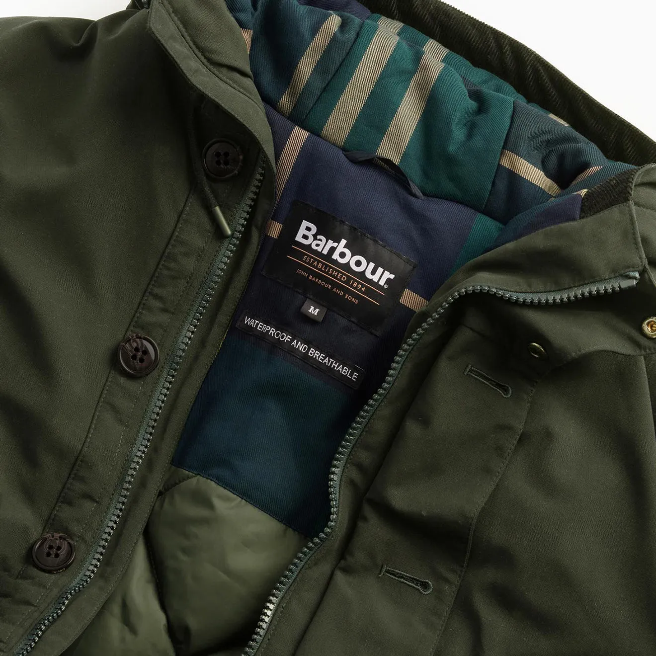 Barbour Veste d'hiver Beaufort Imperméable Parka Sage