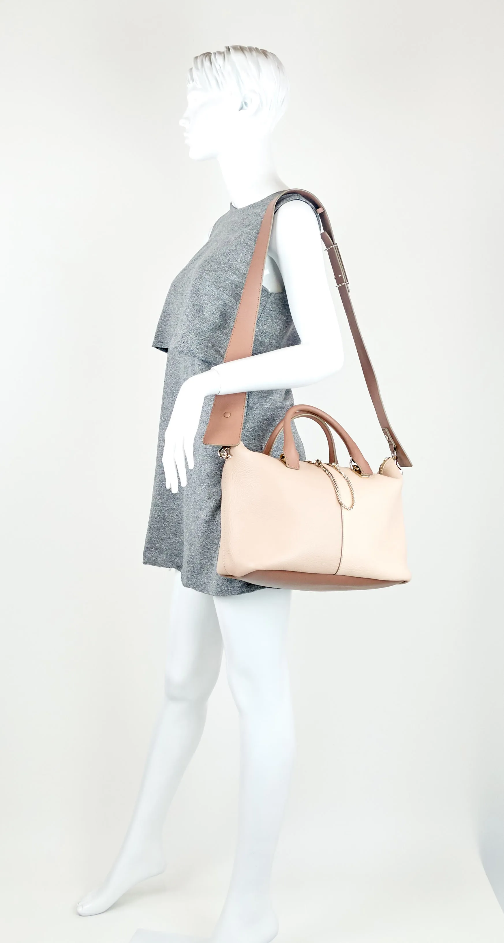 Sac moyen bicolore en cuir Baylee Bags_Chloé