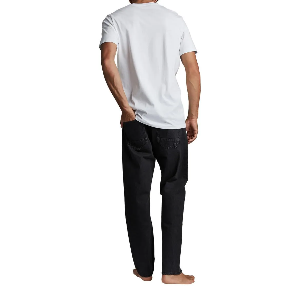 Beckley Jeans Homme Taille Moyenne Stretch Coupe Droite