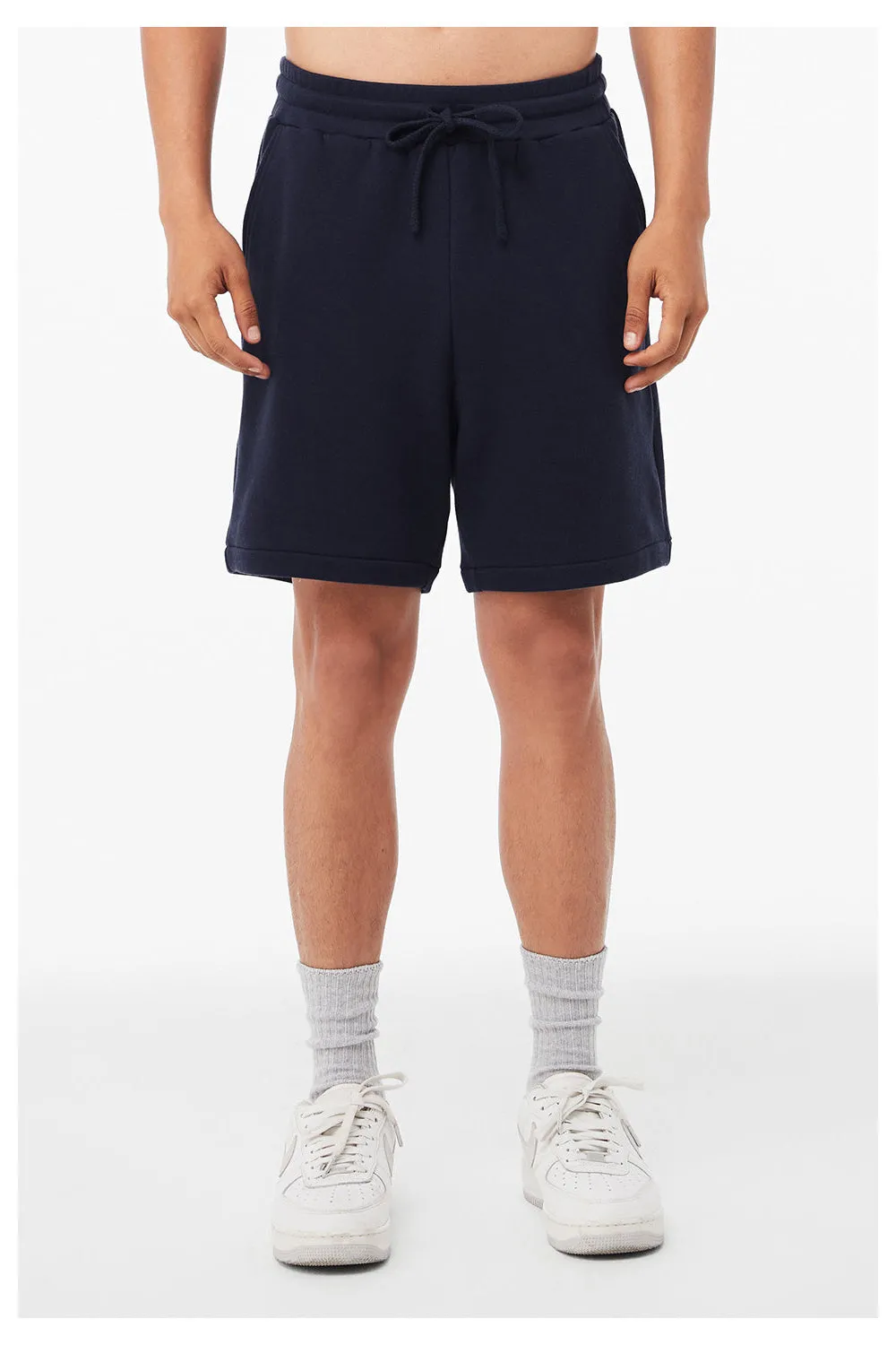 Bella   Canvas Shorts Homme avec Poches - Bleu Marine