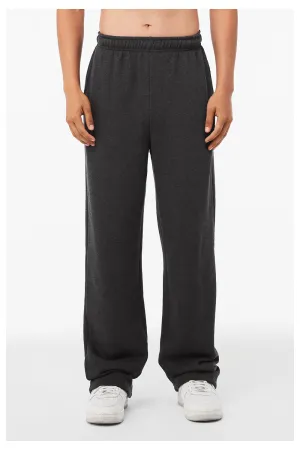 Bella   Canvas Pantalon de survêtement droit pour homme avec poches - Gris foncé chiné