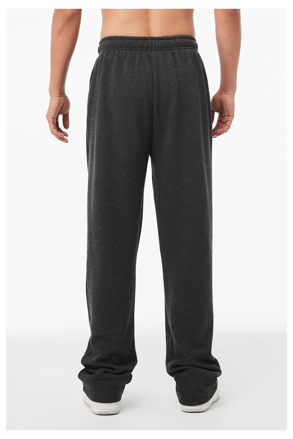 Bella   Canvas Pantalon de survêtement droit pour homme avec poches - Gris foncé chiné