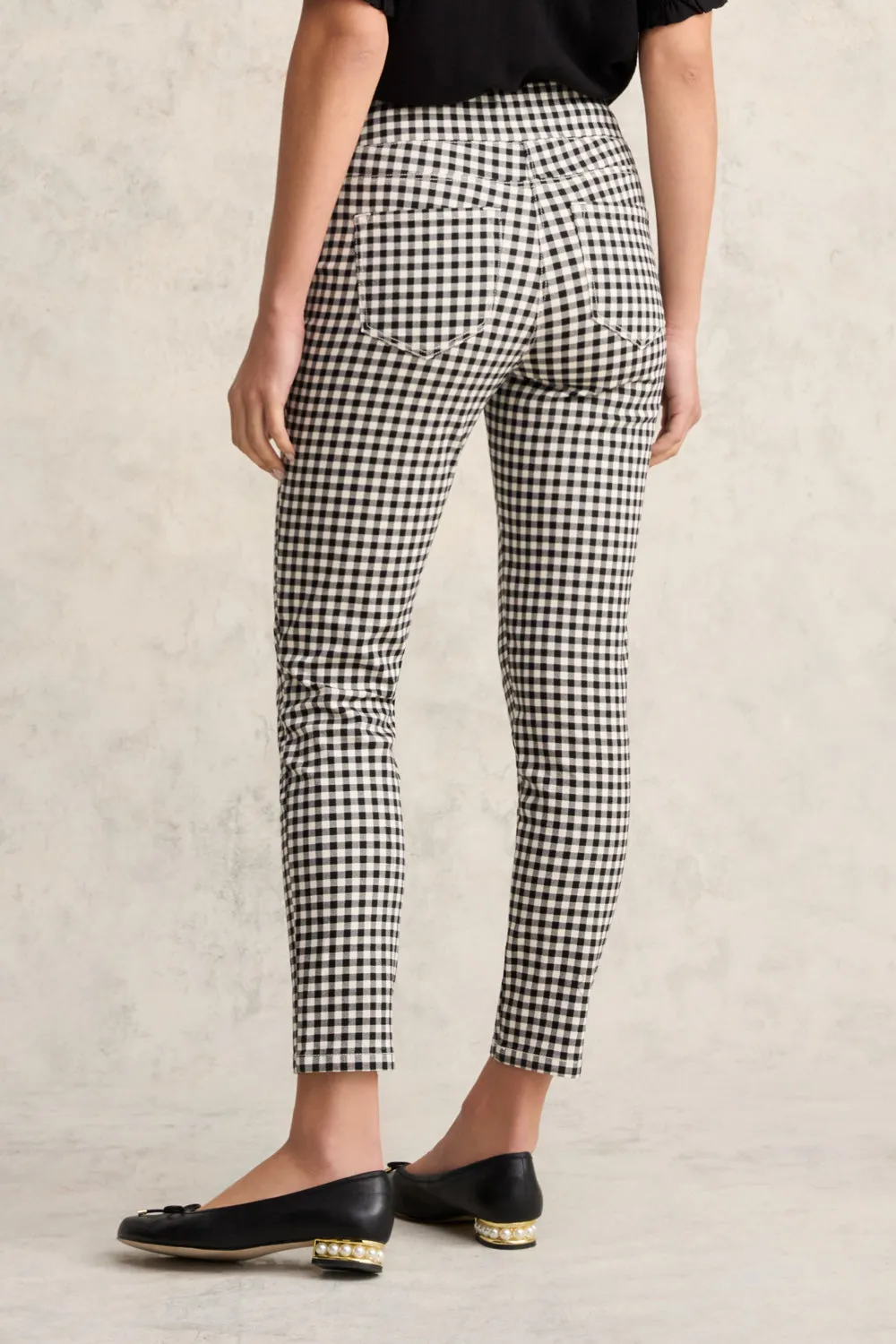Bengajean® 7/8 Skinny - Vichy Noir & Écru