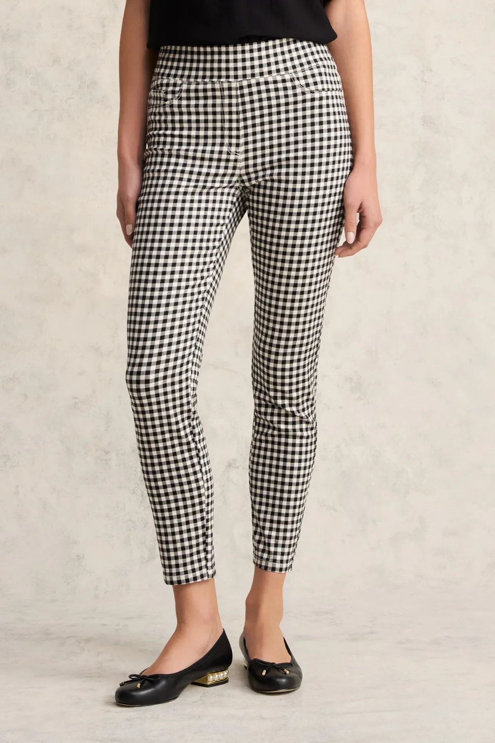 Bengajean® 7/8 Skinny - Vichy Noir & Écru