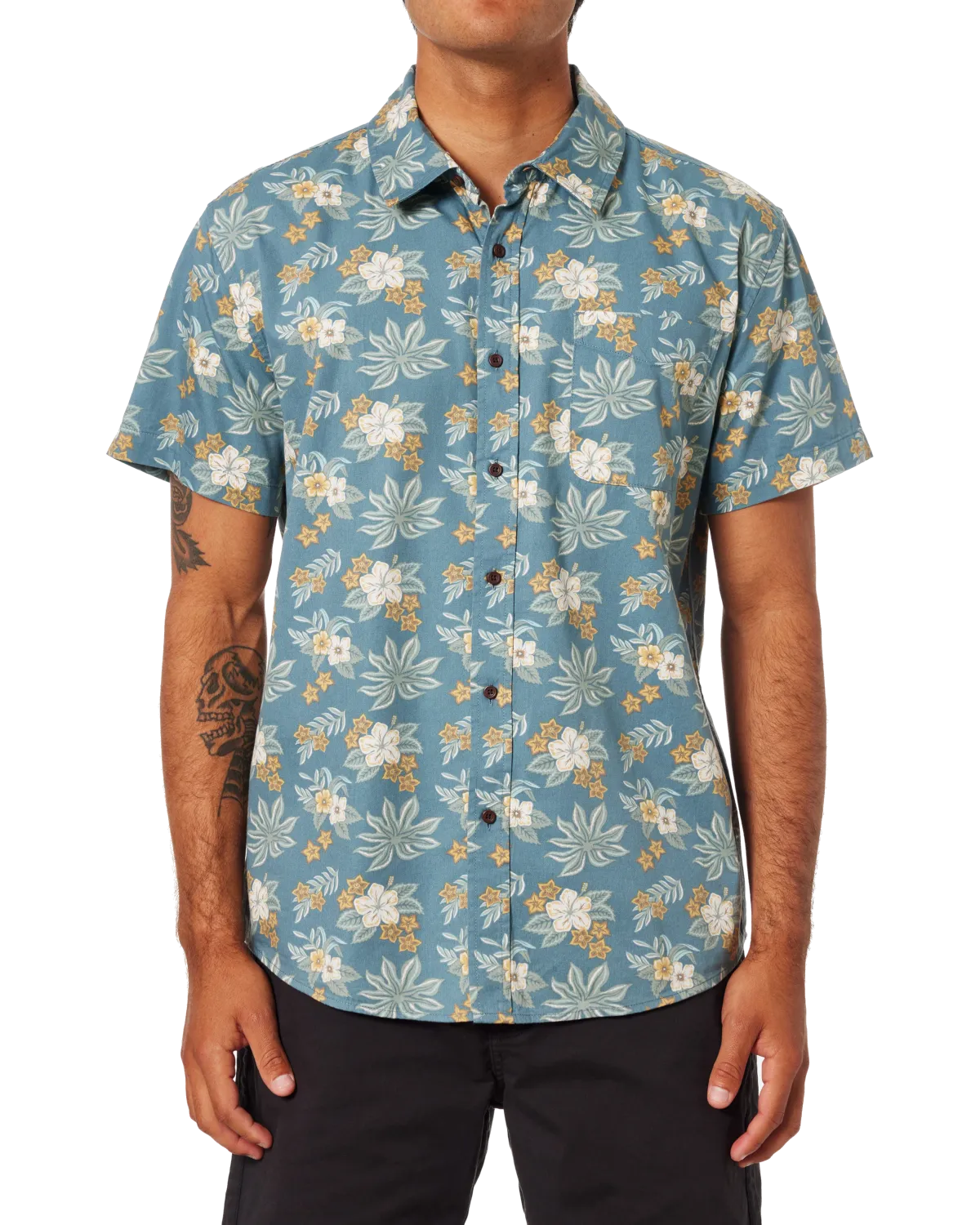 Chemise Benji en vert atlantique