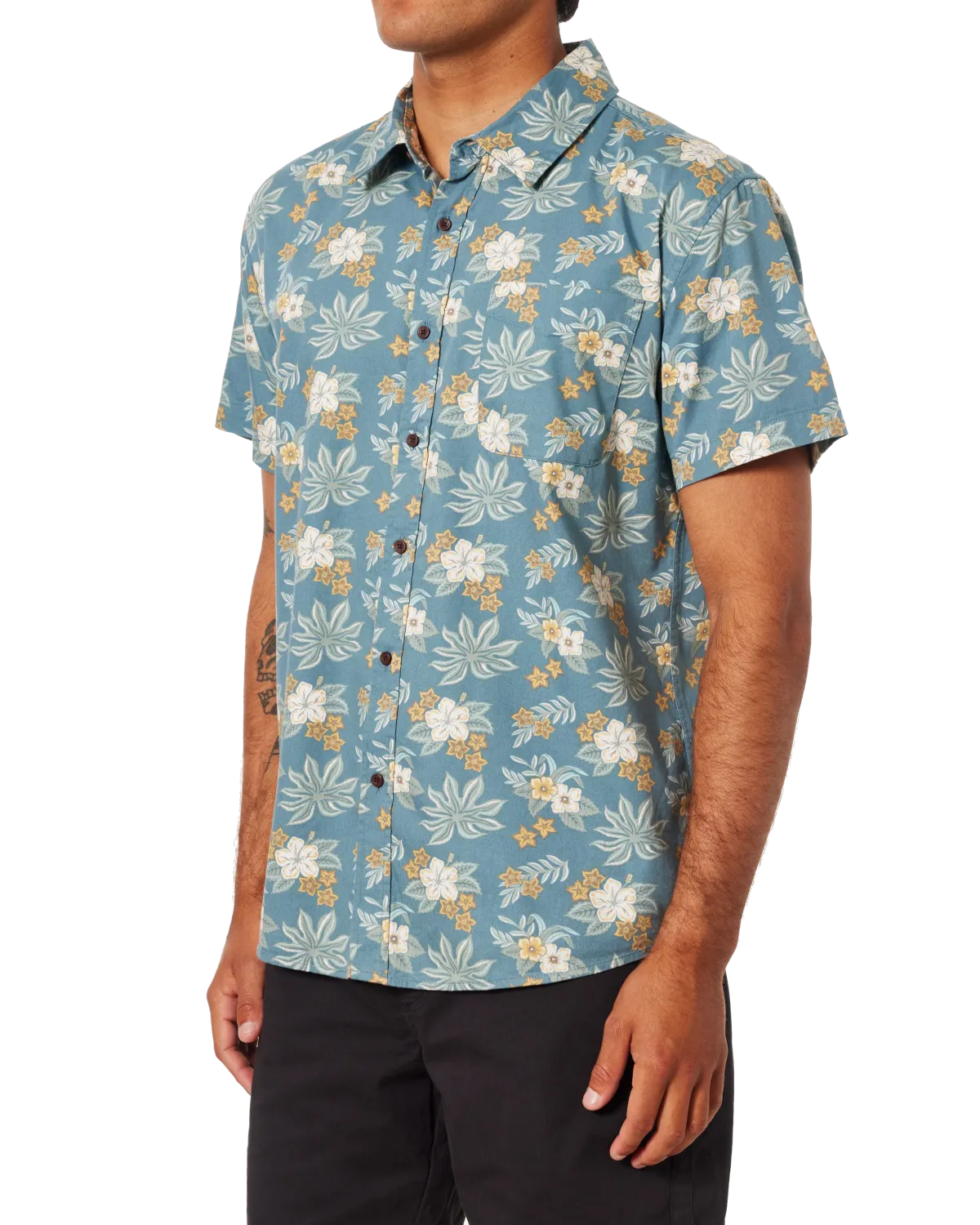 Chemise Benji en vert atlantique