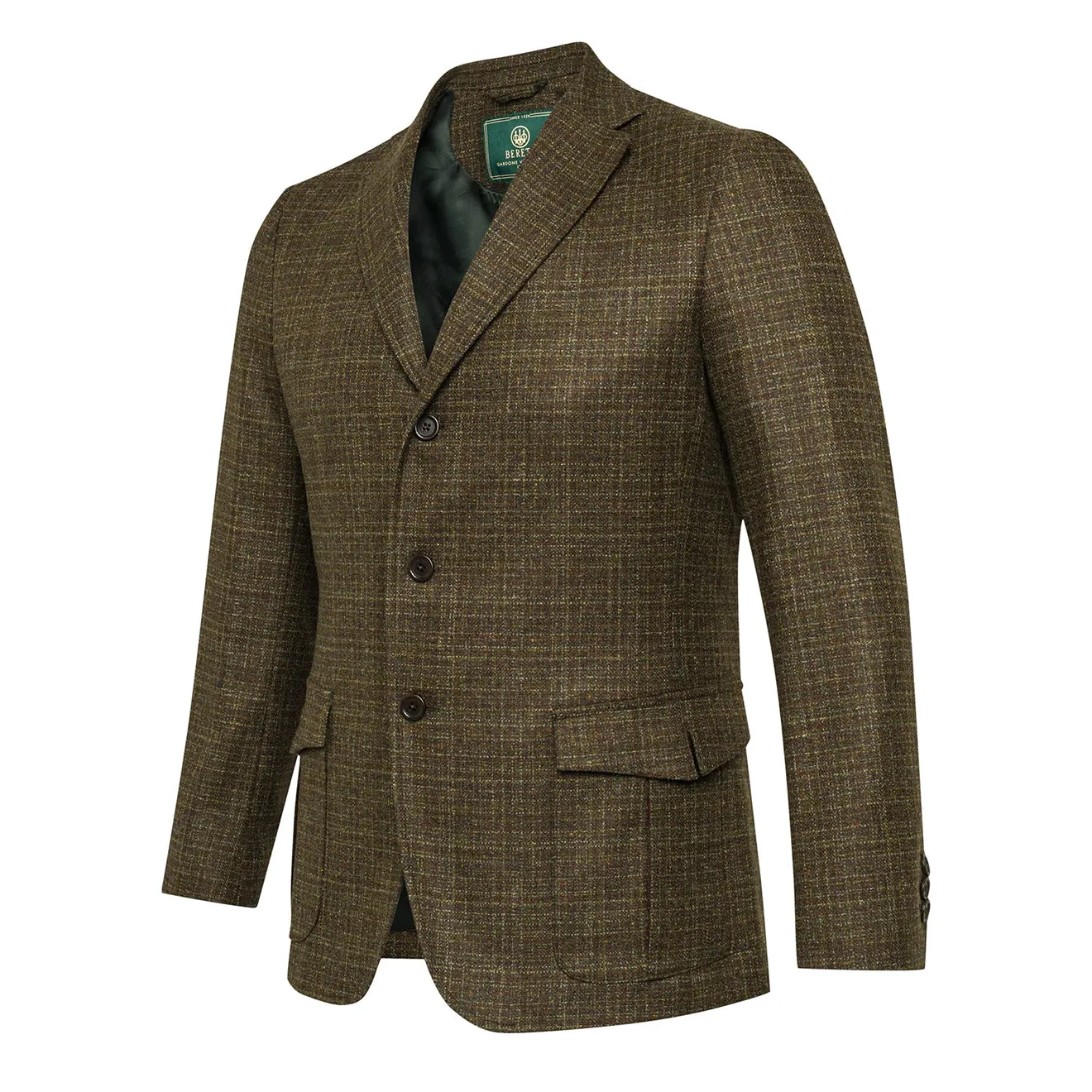 Veste Beretta St James à carreaux vert et rouille