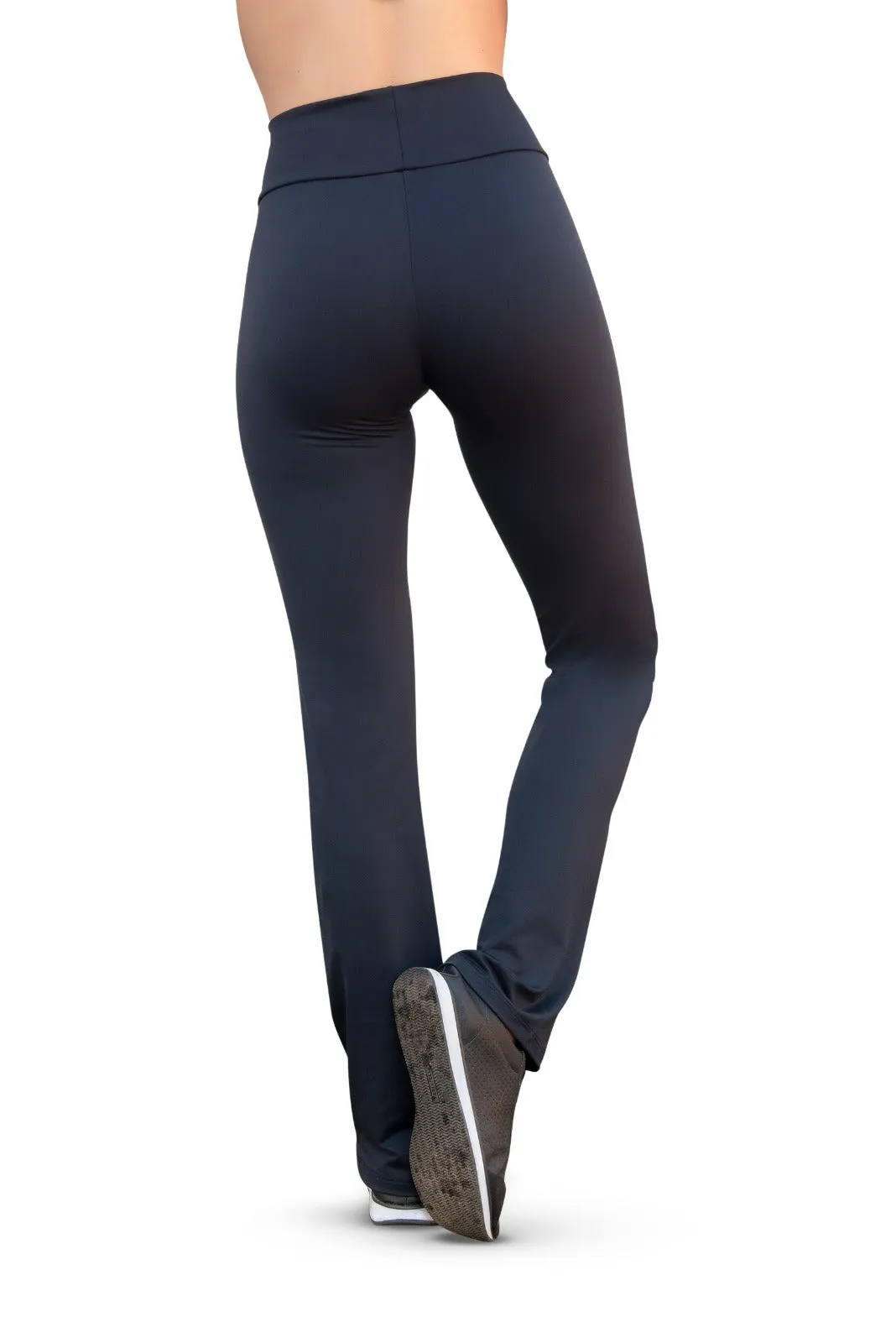 Bia Brazil Activewear Pantalon Bootcut à Devant en V PA456 Noir