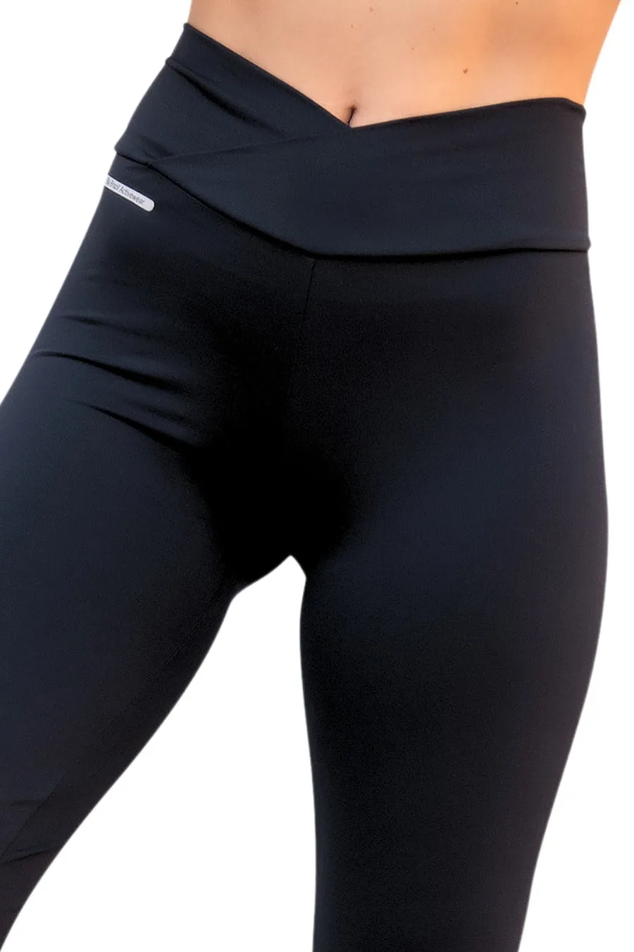 Bia Brazil Activewear Pantalon Bootcut à Devant en V PA456 Noir