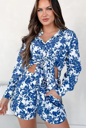Ensemble Chemise à Boutons et Short Fleuri 