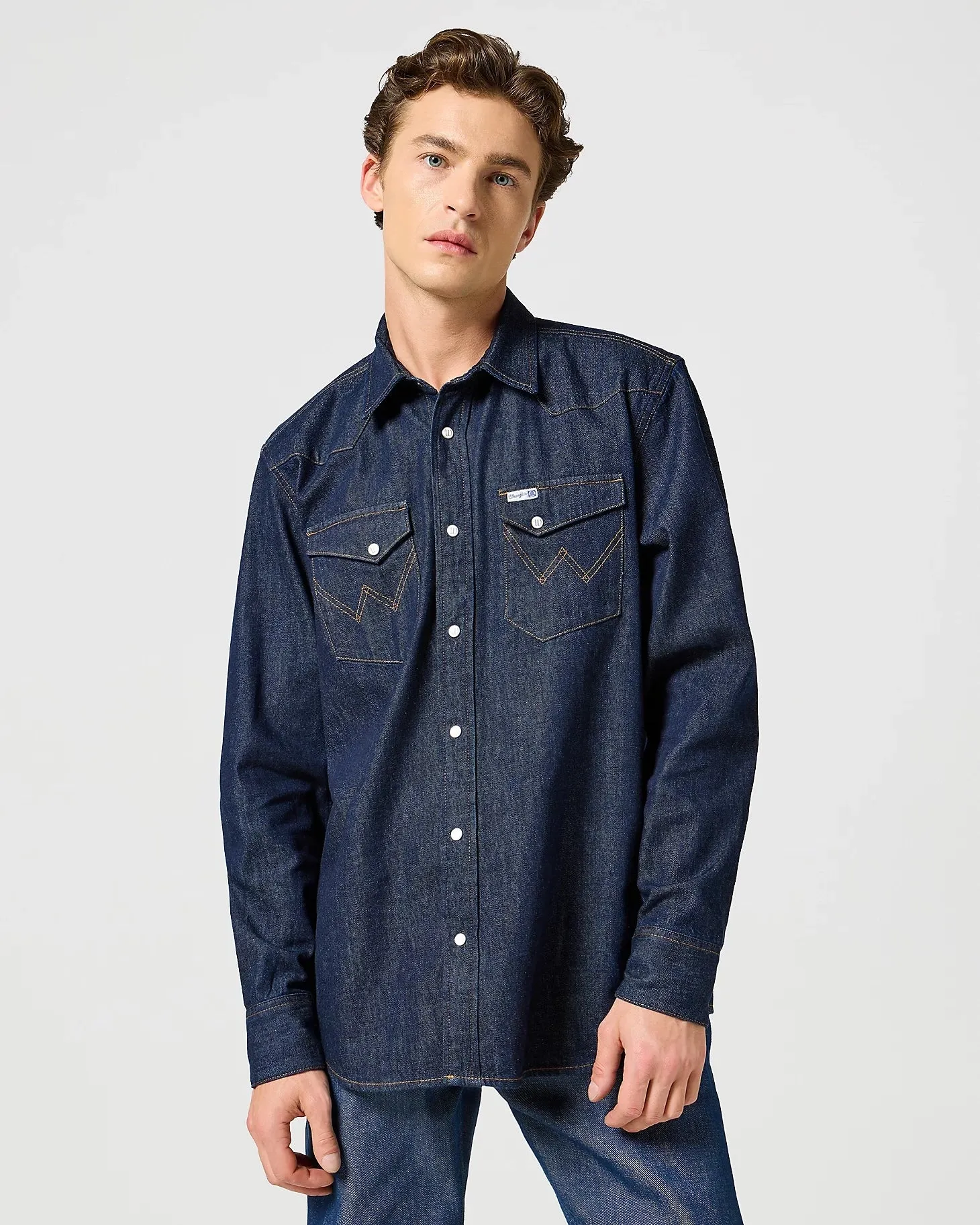 Chemise Blue Bell à 2 poches en Rinse