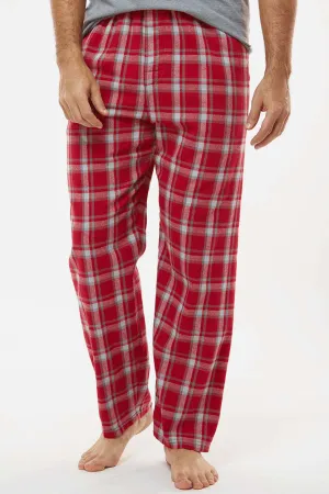 Boxercraft Pantalon en flanelle pour hommes Harley avec poches - Heritage Garnet Red à carreaux