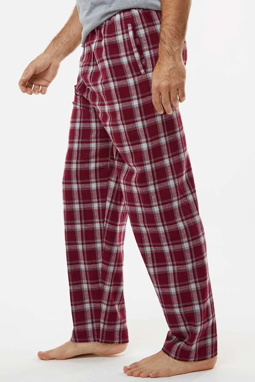 Boxercraft Pantalon en flanelle pour hommes Harley avec poches - Vieux pruneau à carreaux