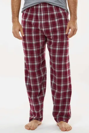Boxercraft Pantalon en flanelle pour hommes Harley avec poches - Vieux pruneau à carreaux