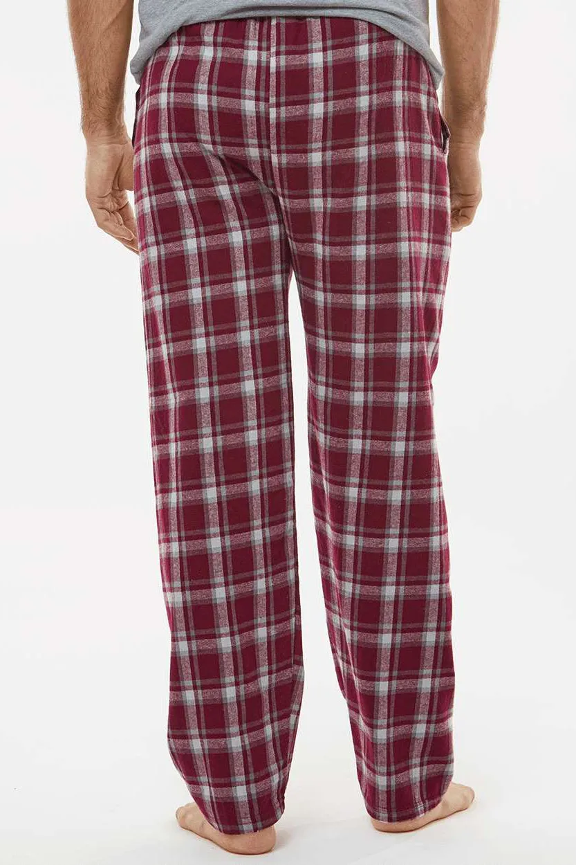 Boxercraft Pantalon en flanelle pour hommes Harley avec poches - Vieux pruneau à carreaux