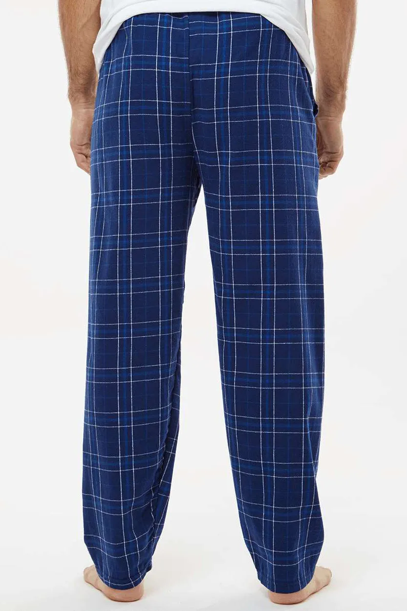 Boxercraft Pantalon en flanelle pour hommes Harley avec poches - Bleu marine à carreaux Field Day